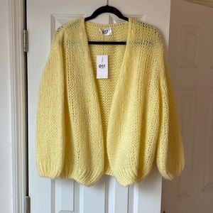 Øst hand knit wool blend cardigan